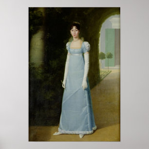 Póster Retrato de Charlotte Bonaparte 1808