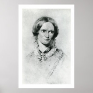 Póster Retrato de Charlotte Brontë de George Richmond