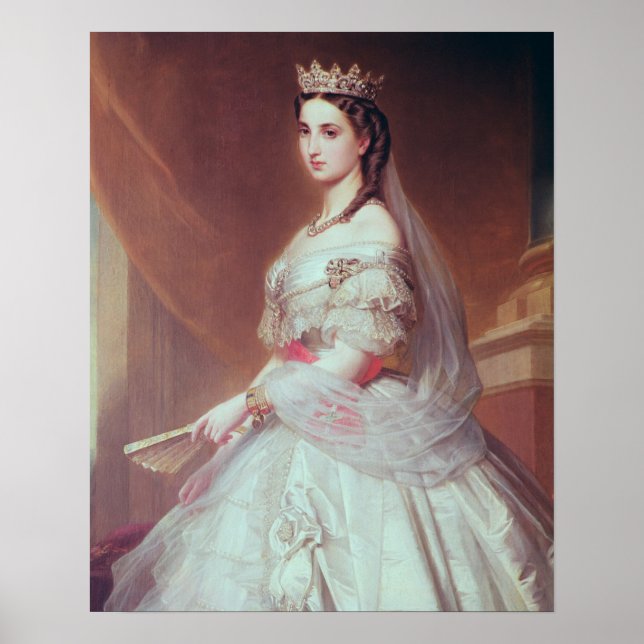 Póster Retrato de Charlotte de Saxe-Cobourg-Gotha (Frente)