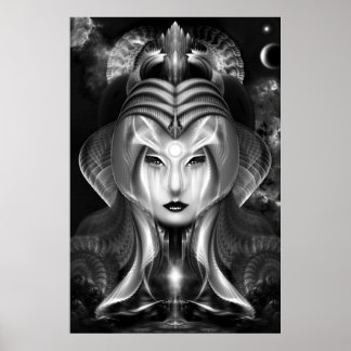 Póster Retrato De Ciria Poster De Pared Brillante De Medi