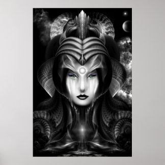 Póster Retrato De Ciria Poster De Pared Medianoche