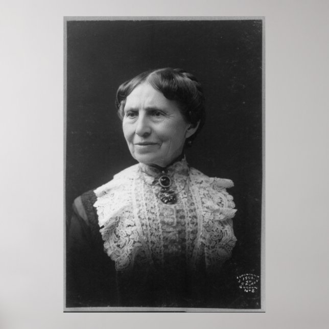 Póster Retrato de Clara Barton más tarde en la vida (Frente)