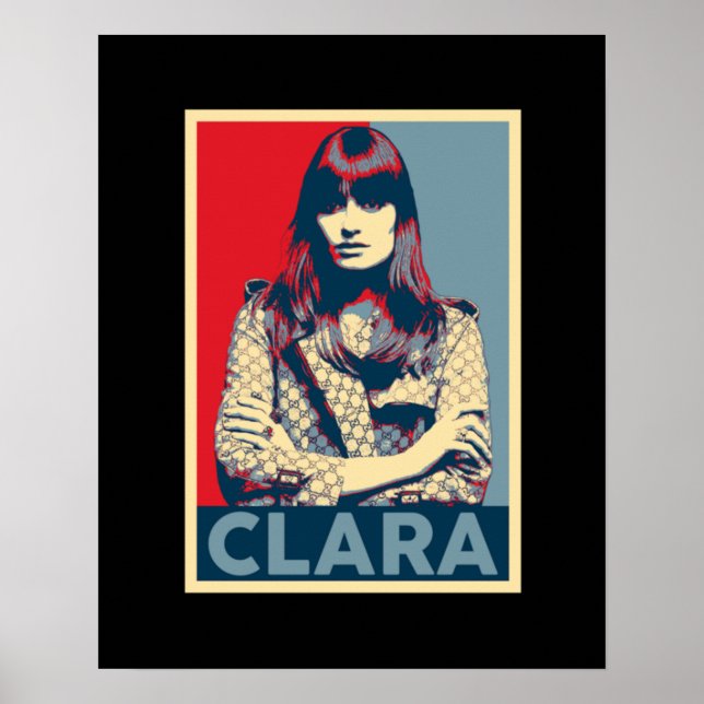 Póster Retrato de Clara Luciani Hop (Frente)