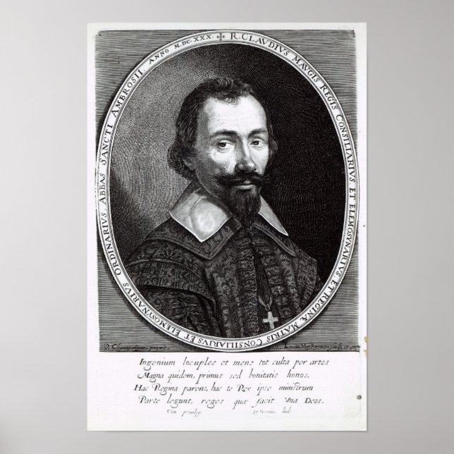 Póster Retrato de Claude Maugis, asesor de Marie (Frente)
