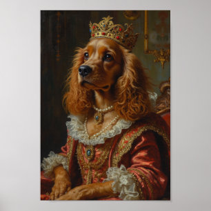 Póster Retrato de Cocker Spaniel Real