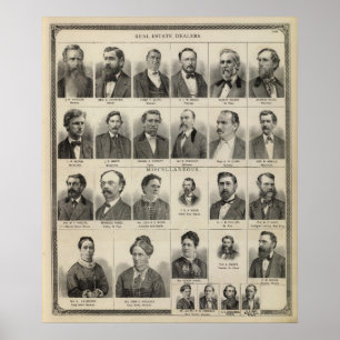 Póster Retrato de comerciantes inmobiliarios de Minnesota