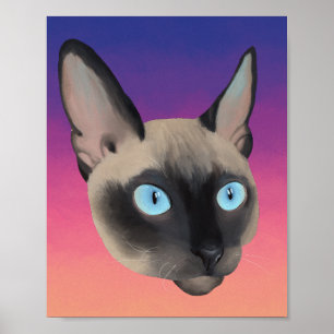 Póster Retrato de Cornish Rex Kitten