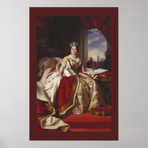 Póster Retrato de coronación de la Reina Victoria
