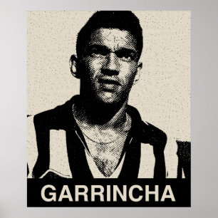 Póster Retrato de cosecha de Garrincha