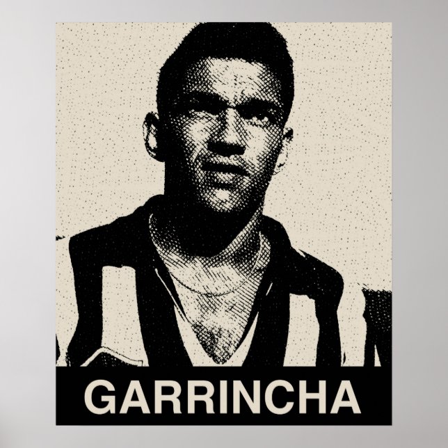 Póster Retrato de cosecha de Garrincha (Frente)