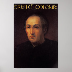 Póster Retrato de Cristóbal Colón