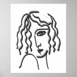 Póster Retrato de dama