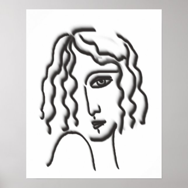 Póster Retrato de dama (Frente)