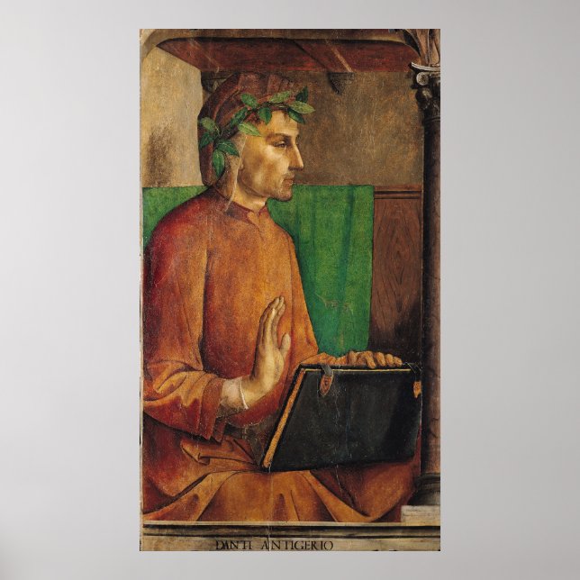 Póster Retrato de Dante Alighieri , c.1475 (Frente)