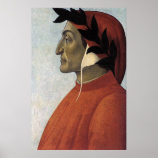 Póster Retrato de Dante Poster