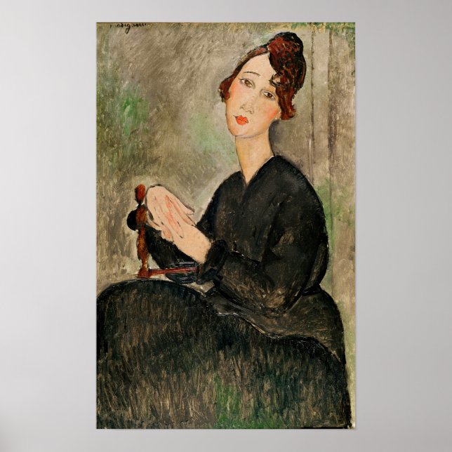 Póster Retrato de Dedie Hayden, 1918 (Frente)