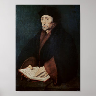 Póster Retrato de Desiderius Erasmus de Rotterdam
