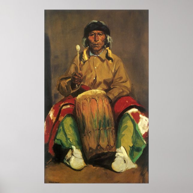 Póster Retrato de Dieguito Roybal por Robert Henri (Frente)