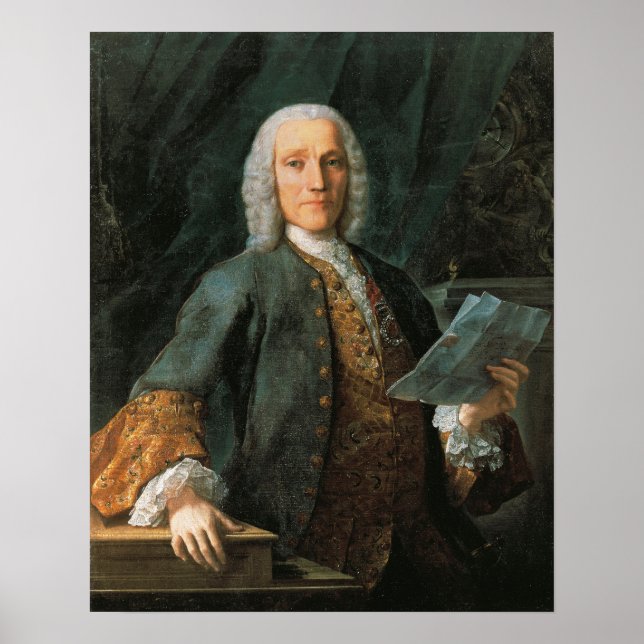 Póster Retrato de Domenico Scarlatti (Frente)