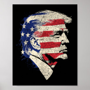 Póster Retrato de Donald Trump