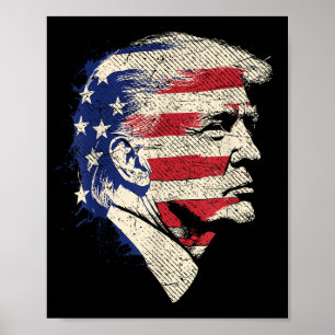 Póster Retrato de Donald Trump