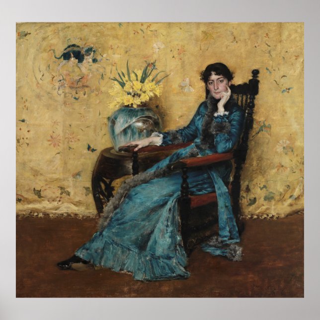 Póster Retrato de Dora Wheeler William Merritt Chase Oil (Frente)