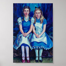 Póster Retrato de Dorothy y Alice-Dark Academia