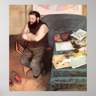 Póster Retrato de Edgar Degas de Diego Martelli