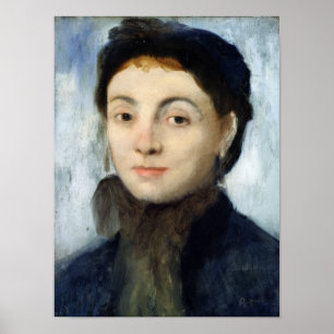 Póster Retrato de Edgar Degas el   de Josephine Gaujelin,