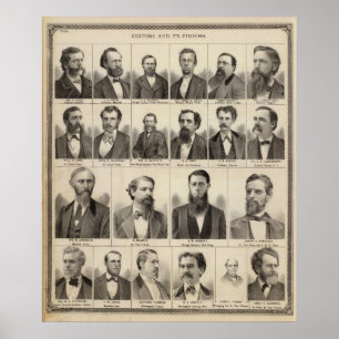 Póster Retrato de editores y exeditores, Minnesota