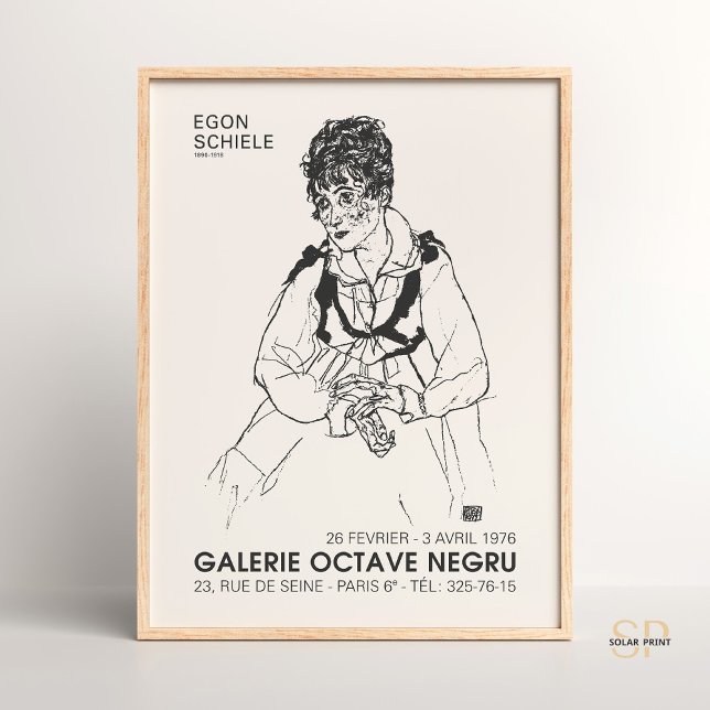 Póster Retrato de Egon Schiele de la imagen de la esposa  (Subido por el creador)