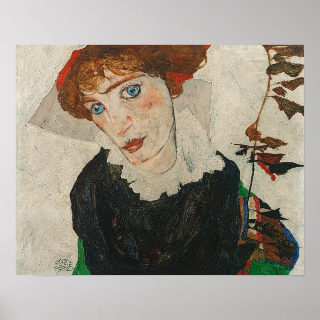 Póster Retrato de Egon Schiele de Wally Neuzil (Frente)