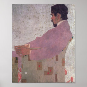 Póster Retrato De Egon Schiele Del Pintor Anton Peschka