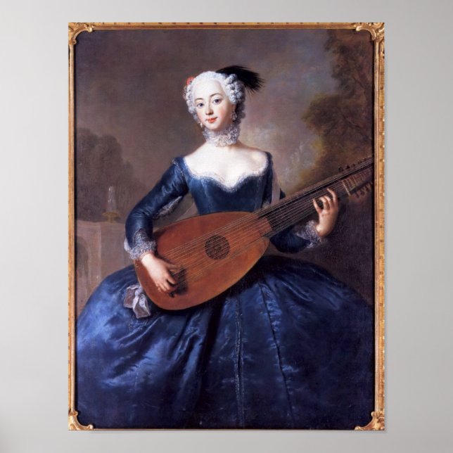 Póster Retrato de Eleonore Louise Albertine (Frente)