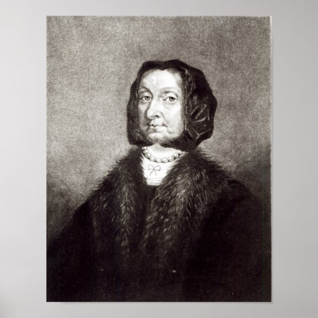 Póster Retrato de Elizabeth Cromwell (Frente)