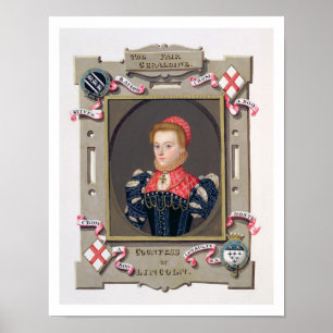 Póster Retrato de Elizabeth Fitzgerald (c.1528-89) Count