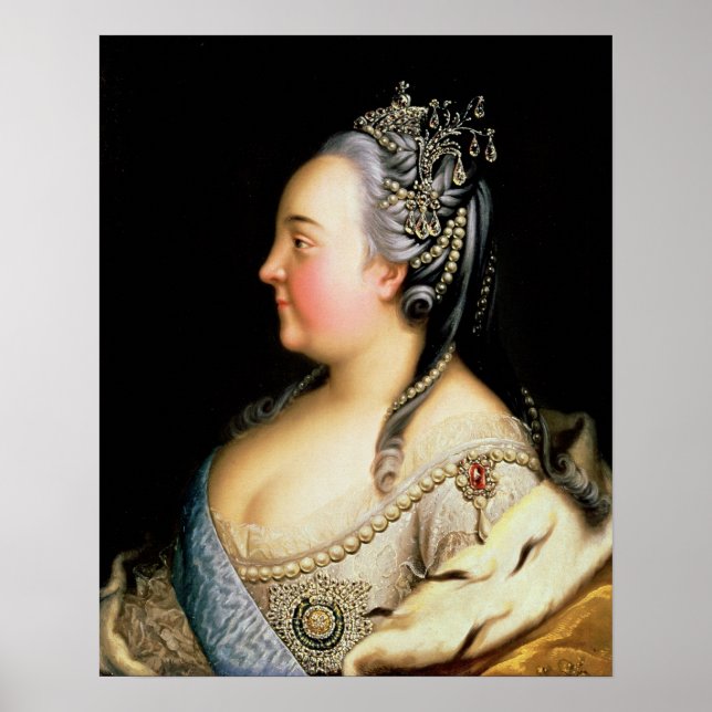 Póster Retrato de Elizabeth Petrovna Empress (Frente)
