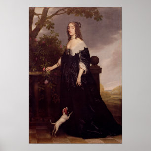Póster Retrato de Elizabeth, reina de Bohemia