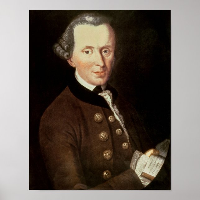 Póster Retrato de Emmanuel Kant (Frente)