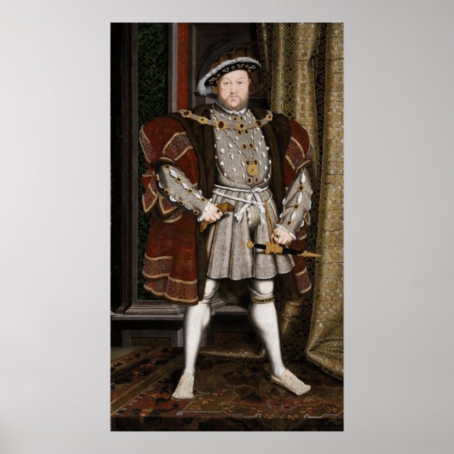 Póster Retrato de Enrique VIII (Frente)