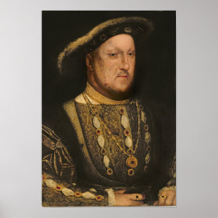 Póster Retrato de Enrique VIII c.1536