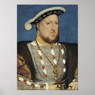 Póster Retrato de Enrique VIII de Inglaterra por Hans Hol