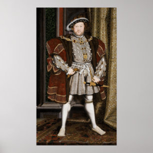 Póster Retrato de Enrique VIII (Hans Holbein el Joven)