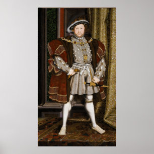 Póster Retrato de Enrique VIII por Hans Holbein el Joven