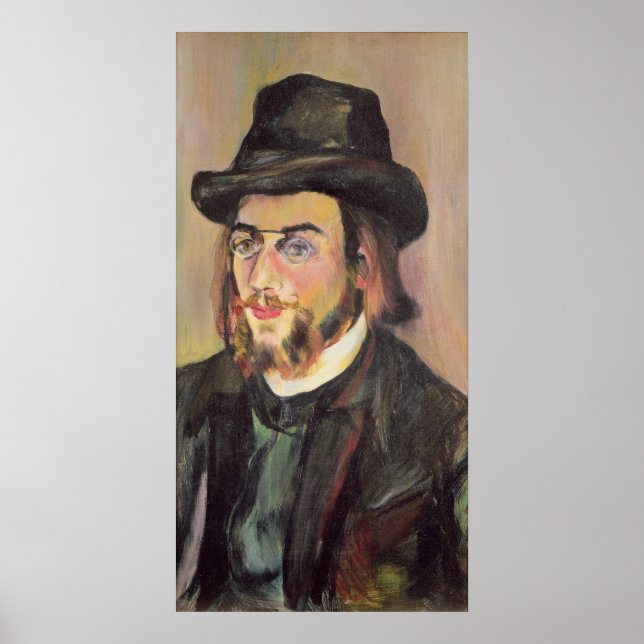 Póster Retrato de Erik Satie c.1892 (Frente)