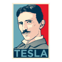 Retrato de esperanza de Nikola Tesla