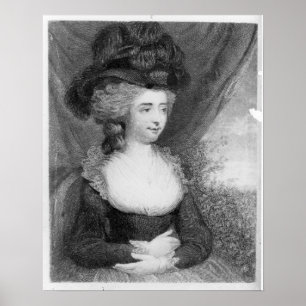 Póster Retrato de Fanny Burney pub.