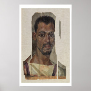 Póster Retrato de Fayum (cera del encaustic en la madera)