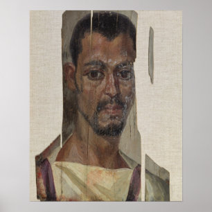 Póster Retrato de Fayum (cera del encaustic en la madera)