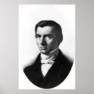 Póster Retrato de Federico liberal clásico Bastiat
